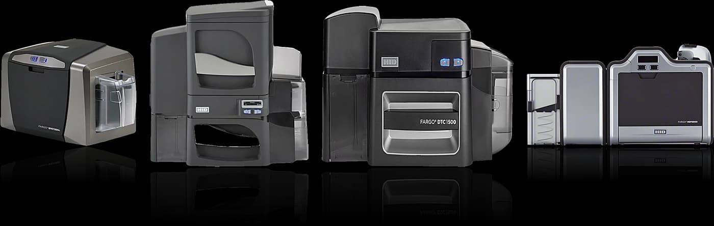 HID Fargo DTC1250e, DTC4500e, DTC1500 and HDP5000 ID card printers
